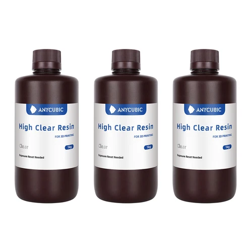 3KG ANYCUBIC High Clear Resin Crystal UV Harz Hohe Präzision Anti Gelbfärbung