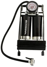 Schwinn Foot Air Pump Foot Bicycle Bike Tire Ball Pool Double Barrel