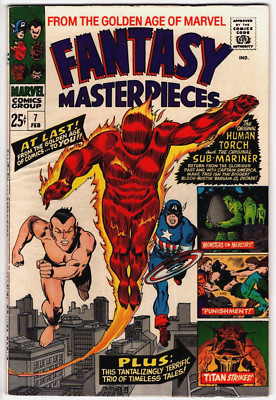 Fantasy Masterpieces #7 (1967) Silver Age - Classic Marvel Comics FN