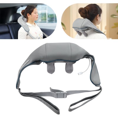 5D Deep Massage Grey Electric Neck And Shoulder Massage Intelligent Warm 10W