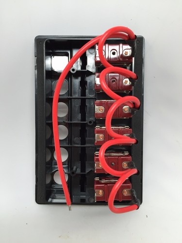 Marine Boat 6 Gang Waterproof Switch Panel ABS 12V DC 3.8"X6"X1.4" UL Approved - Picture 2 of 4