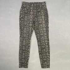 Utopia by Hue Denim Legging Woman Small Snake Skin Pant