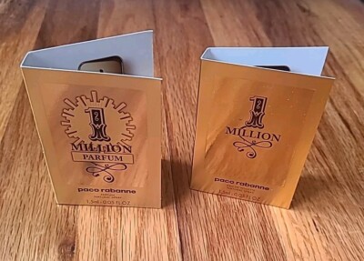 (2 Piece) 1 Million By Paco Rabanne Eau De Parfum & Toilette 1.5 ml Spray Each