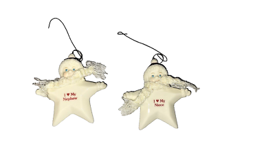 #ad #ad I ❤️ My Niece I ❤️ My Nephew snowbaby snow flake ornament $15.99