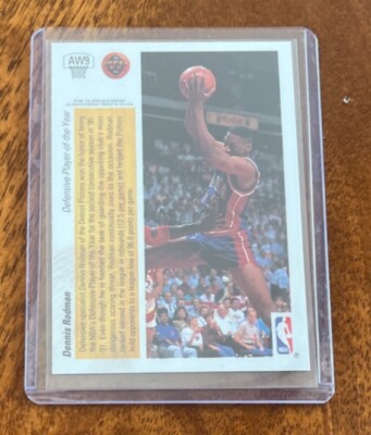 Rare1991-92 Upper Deck DENNIS RODMAN Hologram Detroit Pistons Error  card!! | eBay