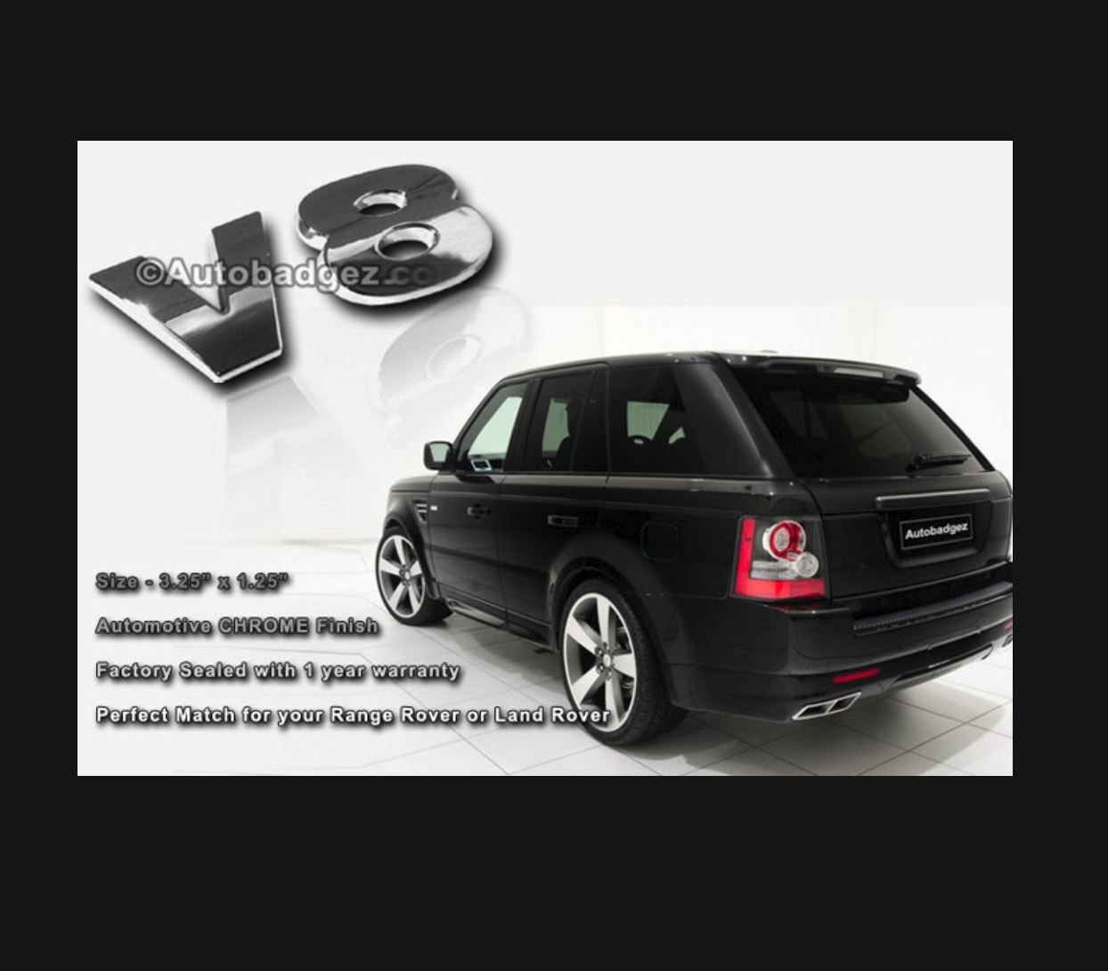 1 - BRAND NEW V8 emblem 3D badge chrome V8 that fits on Trucks like ...