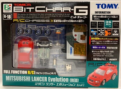 TOMY TOMICA BIT CHAR-G G-18 MITSUBISHI LANCER EVOLUTION RED R/C