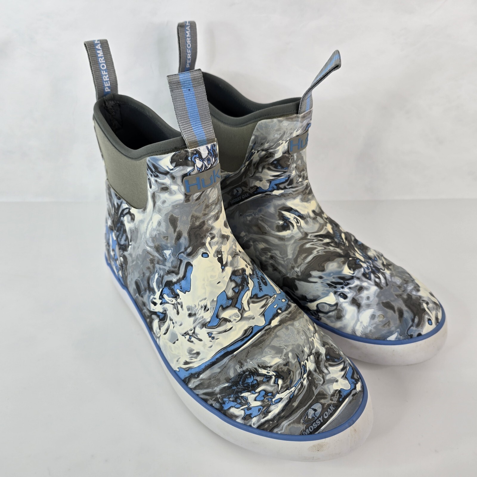 HUK Waterproof Men's Rogue Wave Deck Boat Rain Boots … Gem