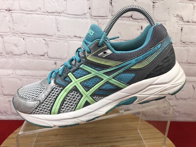 Asics Gel-Contend Running Shoe (T5F9N) Gray Blue Womens