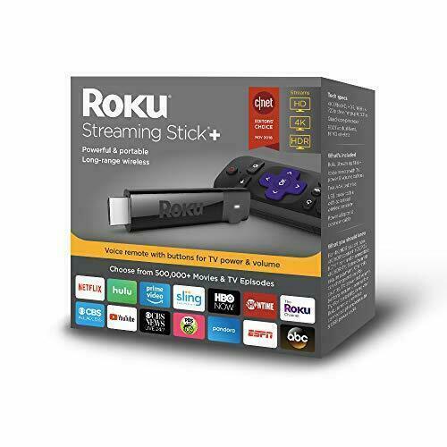 Roku Streaming Stick + HD/4K/HDR avec télécommande sans fil longue portée et voix 2019 - Photo 1/1