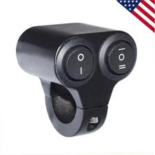 Universal 7/8" Motorcycle ATV Handlebar 12V Dual Button Switch For Honda Yamaha