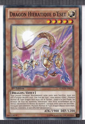 Hieratic Dragon of Eset 1st Edition - GAOV-FR020 - French Yu-Gi-Oh Card