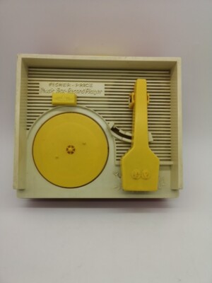 FISHER-PRICE Music Box Record Player Records WORKING