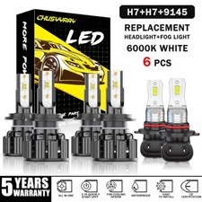 Fits for BMW 525i 530i 2004-2006 2007 6x Combo LED Headlight + Fog Light Bulbs