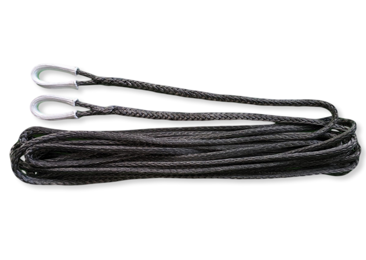 10mm x 20m (8.9T MBL) UHMWPE Winch Line Extension + Dyneema Chafe
