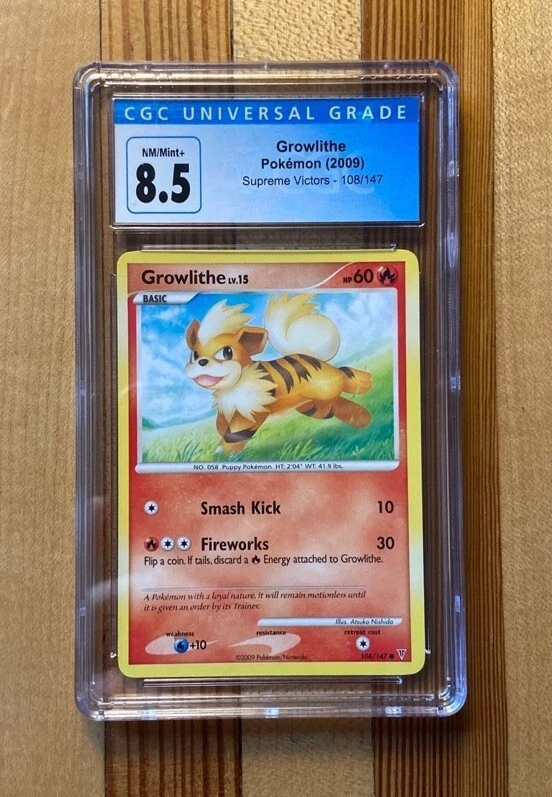 CGC 8.5 Growlithe   Supreme Victors