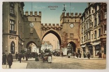 Postcard The Karlstor at Karlsplatz (Stachus) Munich Germany Munchen