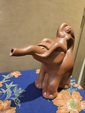 Richard Swanson Signed- ELEPHANT RIDER -Sculptural Ceramic Teapot Ltd Ed 14/22