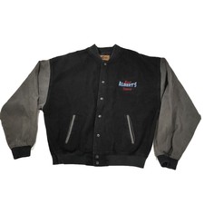 Bad Alberts Dianne Heavy Duty Cotton Embroidered Denim Varsity Jacket Women Xl