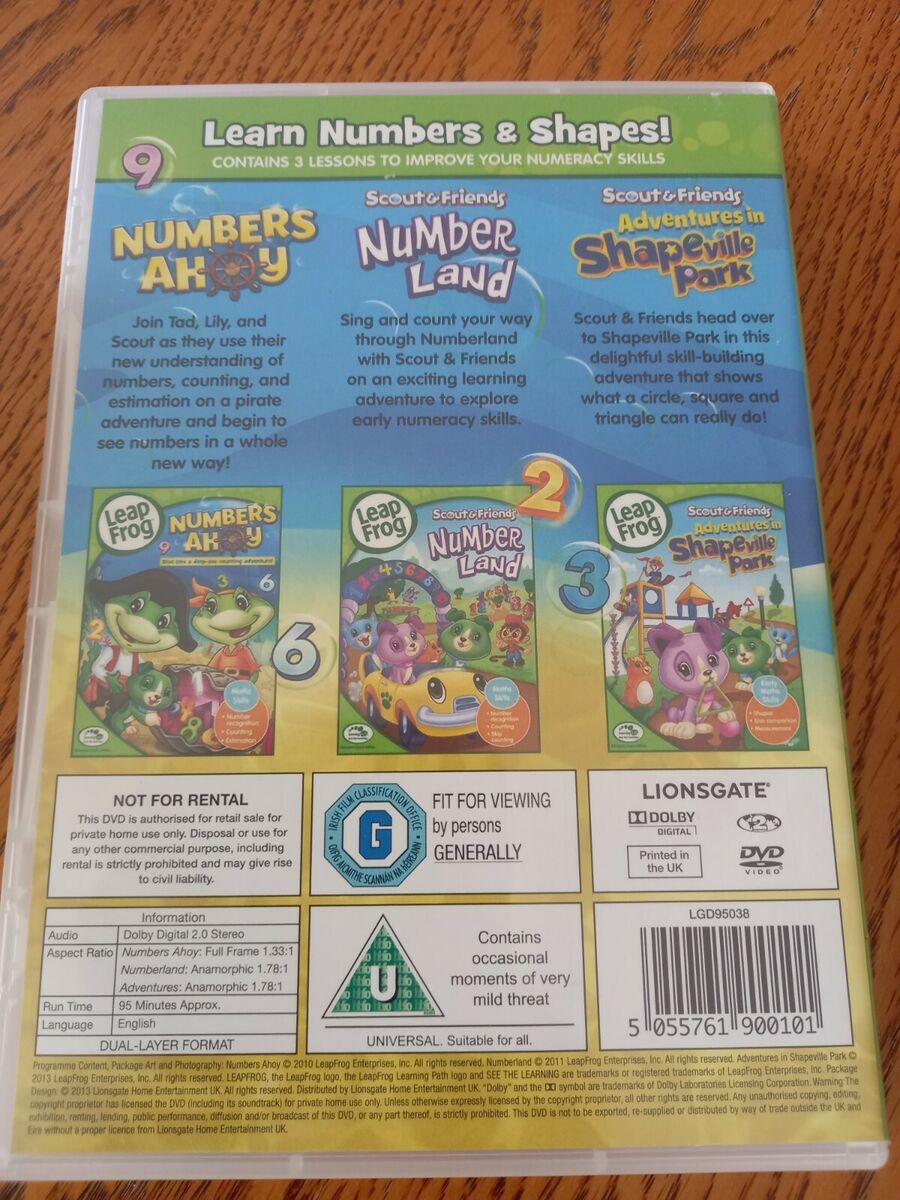 LEAP FROG LEARN NUMBERS AND SHAPES DVD 3 IN 1 DISC KIDS | eBay LEAP FROG LEARN NUMBERS AND SHAPES DVD 3 IN 1 DISC KIDS | eBay