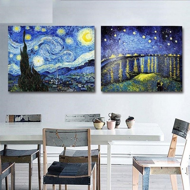 DIY Paint By Numbers Vincent Van Goghs The Starry Night Abstract