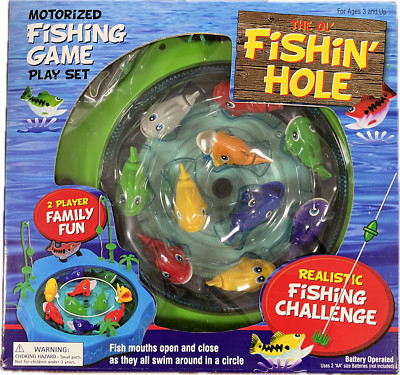 Motorized Fishing Game The Ol' Fishin' Hole Play Set Lets Go Fish Family Kids