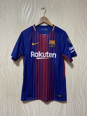 【レトロ】FC Barcelona  長袖 2017/2018 BARCELONA 2017 2018 HOME SHIRT JERSEY NIKE 847255-456 sz S #14