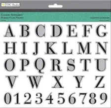 TPC Studio CLASSIC ALPHABET RUBBER CLING STAMPS