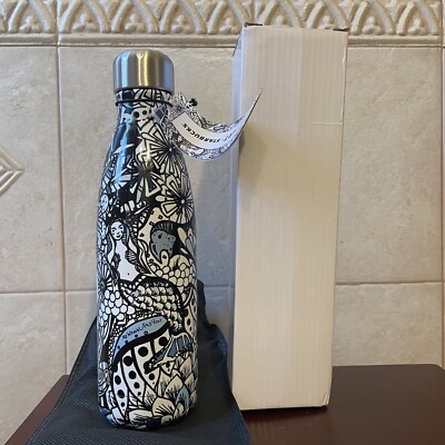 NIB SWELL x STARBUCKS KELSEY MONTAGUE ART MERMAID WATER BOTTLE