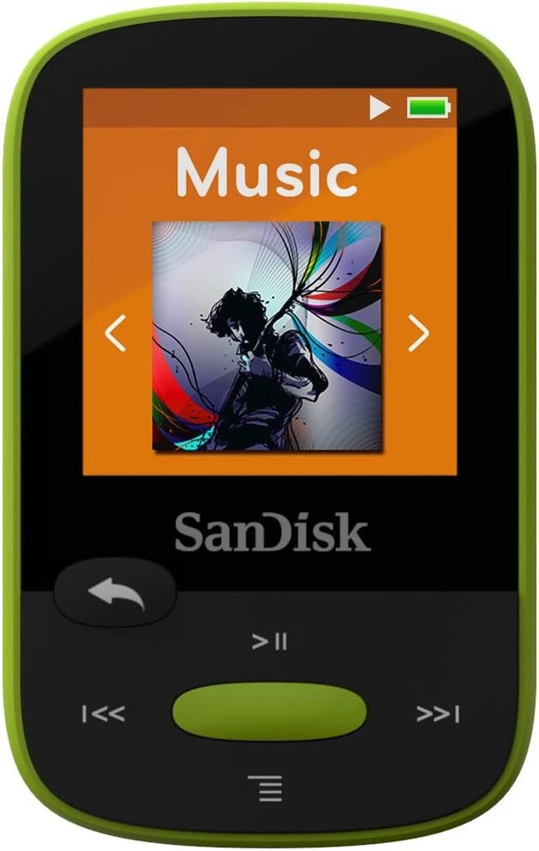 SanDisk Clip Sport 8GB - Lime - KOSHER MP3 Player - No FM Radio - Open box - Image 3 of 4