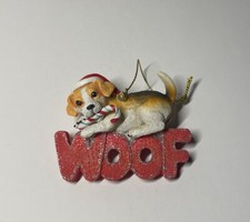 Woof Dog Christmas Ornament