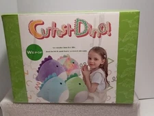 WEPOP 20 IN PLUSH DINO PILLOW--GREEN NEW IN BOX