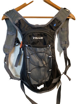 Vibrelli Adult Unisex Hydration Backpack Outdoor Hiking Cycling Black Size S