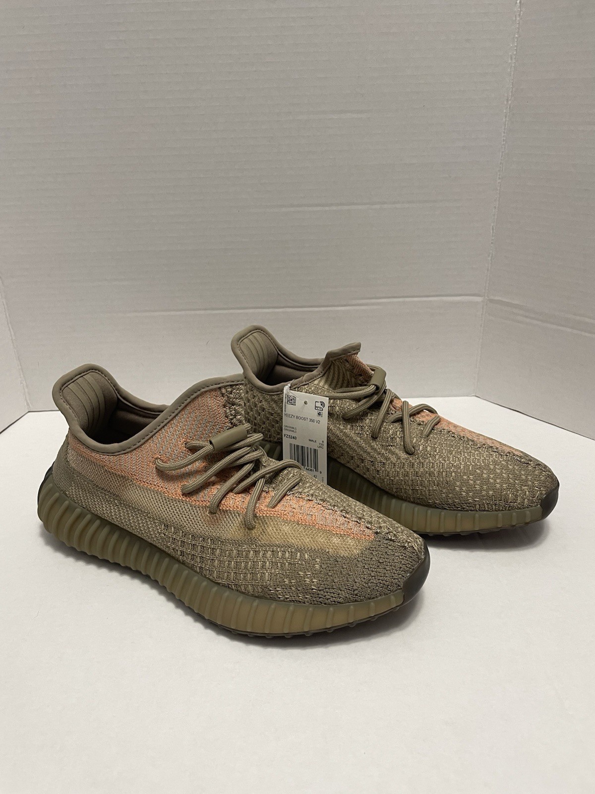 Yeezy Boost 350 V2 Sand Taupe FZ5240-size 8.5 New thumbnail 2