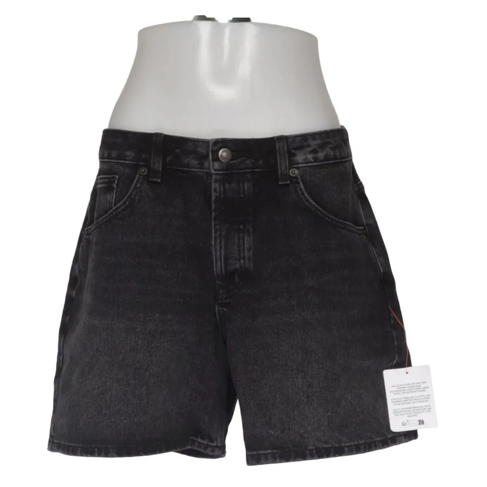Topshop, Jeans Shorts, Größe: 40, model: editor, Schwarz, Baumwolle #FqG - Bild 1 von 4