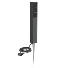 Garten-Steckdosen-Säule PODEL mit Erdspieß ...
