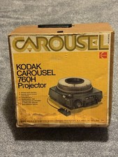 Kodak Carousel 760H Slide Projector /Remote And Tray For Parts 