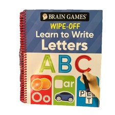 Brain Games Wipe-Off - Learn to Write: Letters Kids Ages 3 to 6 