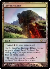 [1x] Tectonic Edge - Foil FNM 2012 Slight Play, English FNM Promos MTG Magic
