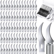 #28 Heavy Duty Concave Carving Hobby Blade, Carbon Steel As Picture Shown 