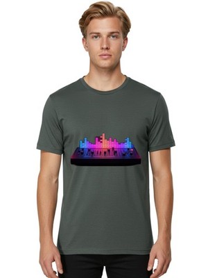 Dj-Controller Mens Graphic Tee, 100% Cotton, Casual Summer Wear
