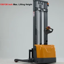 APOLLOLIFT 130"/138" High Lift Industrial Full Electric Straddle Stacker 3300lbs