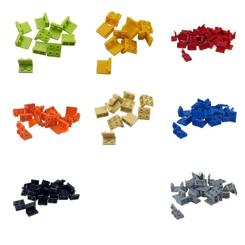 LEGO Part 99207: Bracket 1 x 2 - 2 x 2 Inverted - Multiple Colors & Quantities
