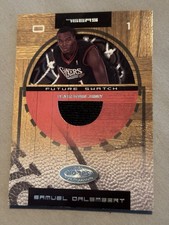 2001 NBA Hoops Hot Prospects Future Swatch Samuel Dalembert #106 /300 (MEM, RC)