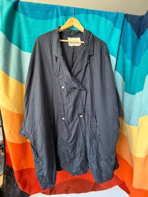 M/L Henrik Vibskov The Transparent Tongue Navy Oversized Double Breasted Jacket
