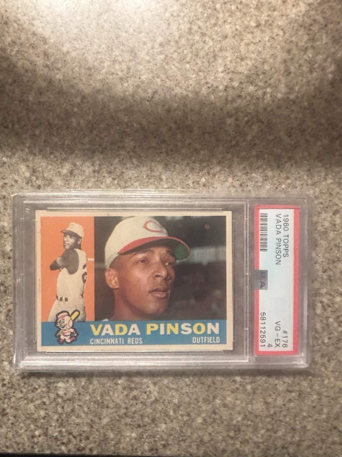 1960 Topps - Vada Pinson #176 PSA 4