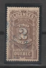 Canada Revenue Stamp Fiscal Taxpaids Cinderella Quebec Licenses