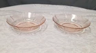 Macbeth Evans American Sweetheart Pink Depression Glass 2 Dessert Fruit Bowls
