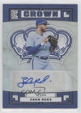 2022 Panini Capstone Crown Zach Reks #C-ZR Auto 0aw6