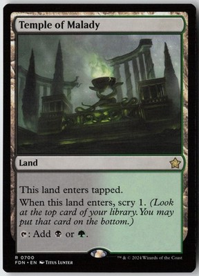 Temple of Malady (700) - Normal - Foundations (FDN) - NM